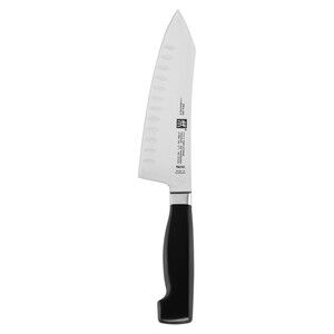 ZWILLING Four Star 7-inch Hollow Edge Rocking Santoku Knife Germany 31098-183